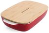 KitchenAid Stoneware Backform Rechteckig Keramik Antihaftbeschichtung mit Bambusdeckel, 26 cm/1,9L, PFAS-Frei, Langlebig, Pl Bild 4