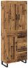 vidaXL Highboard Altholz 69,5 x 34 x 180 cm Holzwerkstoff 3415609 Bild 2