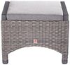 Hocker Fußbank Kentucky omega braun Rattanoptik Garten wetterfest Bild 3