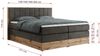 Boxspringbett BELLISSIMO KING, Doppelbett mit Multipocket-Matratze, Polsterbett mit Kopfstütze - 160 x 200 cm - Dunkelgrau Velvet - H3 Bild 5
