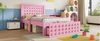 Bett 90x200 cm mit Stauraum und Schublade – kreatives Blockdesign in Rosa Bild 3