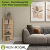 Coemo Eckregal Corner 120 aus Holz 4 Etagen Natur Sonoma Bild 4