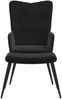 vidaXL Relaxsessel mit Hocker Schwarz Samt 327694 Bild 3