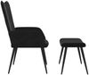 vidaXL Relaxsessel mit Hocker Schwarz Samt 327694 Bild 4
