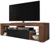 Selsey 'Bianko' TV-Hängeboard, Nussbaum / Schwarz, 50,5 x 140 x 35 cm Bild 4