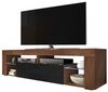 Selsey 'Bianko' TV-Hängeboard, Nussbaum / Schwarz, 50,5 x 140 x 35 cm Bild 3