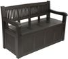 2-Sitzer Gartenbank mit Aufbewahrungsbox Kissentruhe Auflagenbox Polstertruhe Bild 3