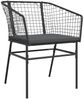 vidaXL 7-tlg. Garten-Essgruppe mit Kissen Schwarz Poly Rattan Glas 3334601 Bild 4