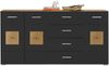 Sideboard >Georgia< in Eiche Artisan Nachbildung - 180x92x38cm (BxHxT) Bild 2
