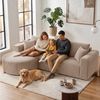 COMHOMA Sofa Ecksofa mit Schlaffunktion, Corduroy Modulares Boneless Couch, mit Chaiselongue, L-Form Schlafsofa, Sektionssofas mit Kissen & Seitentaschen Bild 4