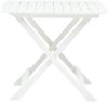 vidaXL Gartentisch Klappbar Weiß 79 x 72 x 70 cm Kunststoff 48790 Bild 3