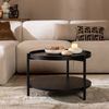 Bronx71 Couchtisch Rio rund Ø 58 cm Eiche schwarz Bild 3
