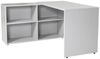 Furni24 Homeoffice Schreibtisch N-Home 120 x 120 x 60 cm grau, rechts o. links montierbar Bild 4