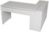Furni24 Homeoffice Schreibtisch N-Home 120 x 120 x 60 cm grau, rechts o. links montierbar Bild 5