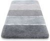 Homie Living Badematte Rio Marina, Höhe 30 mm, rutschhemmend beschichtet, fußbodenheizungsgeeignet, schnell trocknend, Polyester, rechteckig, flauschiger Badteppich, modern gestreift, waschbar, Badezimmerteppich Bild 3