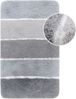 Homie Living Badematte Rio Marina, Höhe 30 mm, rutschhemmend beschichtet, fußbodenheizungsgeeignet, schnell trocknend, Polyester, rechteckig, flauschiger Badteppich, modern gestreift, waschbar, Badezimmerteppich Bild 2