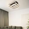 ZMH Deckenlampe LED Deckenleuchte Küche - Dimmbar Küchenlampe 42W Schwarz Schlafzimmerlampe mit Fernbedienung Modern Design Schlafzimmer Flurlampe Eckig Deckenlampen für Wohnzimmer Jugendzimmer Bild 5