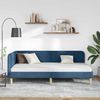 vidaXL Eckbettgestell Blau 90 x 200 cm Stoff 42016576 Bild 4