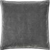 Ib Laursen - Kissenbezug Thunder Grau 52x52cm Samt Velour 6230-75 Kissenhülle Bild 4