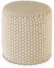 Amagohome Sitzhocker Hocker Sitzhocker Merino Pouf indoor outdoor ø40 H45cm Sitzpouf nachfü, Bezug abnehmbar u. bei 30° Feinwäsche waschbar! Bild 2