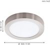 Eglo 96678 Smart Light LED Aufbauleuchte FUEVA-C Ø30cm rund 2700-6500K dimmbar in nickel matt Connect Funktion Bild 5