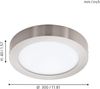Eglo 96678 Smart Light LED Aufbauleuchte FUEVA-C Ø30cm rund 2700-6500K dimmbar in nickel matt Connect Funktion Bild 4