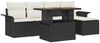 vidaXL Garten-Sofa-Set mit Speicher 6 pcs Schwarz Poly Rattan 3358056 Bild 2