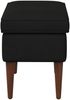 vidaXL Hocker Schwarz 55 x 35 x 41 cm Samt 42029999 Bild 4