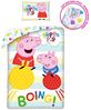 Peppa Pig Bettwäsche Set aus Baumwolle Bettdeckenbezug 140 × 200 cm mit 70 × 90 cm Kissenbezug Bild 2