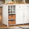SoBuy KNL05-W Kücheninsel, MDF, Lackiert, Weiß, 120 x 90 x 56 cm Bild 5