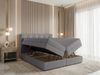 AX LIVING Finike Polsterbett 160x200 cm, Boxspringbett, Hellgrau Bild 2