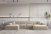 Wohnlandschaft U-Form CELES PREMIUM XS in Stoff Opera Velvet Beige Bild 2