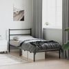 vidaXL Bettgestell mit Kopfteil Metall Schwarz 100x200 cm 355360 Bild 4