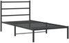 vidaXL Bettgestell mit Kopfteil Metall Schwarz 100x200 cm 355360 Bild 3
