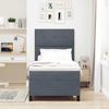 vidaXL Boxspringbett mit Matratze Dunkelgrau 100 x 200 cm Samt 3339813 Bild 3