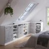 Küchenschrank für Dachschrägen R-Line Weiß 80 cm mit 4 Fächern, Schrankkorpus 60 cm Tiefe Vicco Bild 5