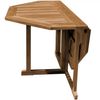 Teak Klapptisch Savona 75 x 150 x 150 cm Bild 4