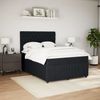 vidaXL Boxspringbett mit Matratze Schwarz 140x190 cm Samt 3294642 Bild 4