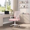 Yaheetech Bürostuhl aus Mesh-Gewebe Höhenverstellbarer Schreibtischstuhl, Ergonomischer Drehstuhl Arbeitsstuhl Computerstuhl mit Wippfunktion Bild 2