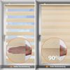 Sekey Doppelrollo Klemmfix ohne Bohren für Fenster Blickdicht 95x130cm Gelb-Leinen Bild 4