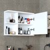 Roomart ADA Badmöbel – nur Spiegelschrank - H 45 x B 16 x T 60 cm • Weiß Bild 2