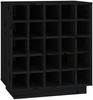 vidaXL Weinregal Schwarz 55,5x34x61 cm Massivholz Kiefer 821531 Bild 2