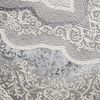 Carpetia Teppich Orientteppich mit Verzierungen glänzend silber grau-beige, rechteckig, Höhe: 12 mm, Allergiker-freundlich Bild 2