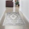 Carpetia Teppich Orientteppich mit Verzierungen glänzend silber grau-beige, rechteckig, Höhe: 12 mm, Allergiker-freundlich Bild 5