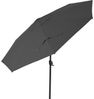 PINO Mittelstockschirm Ø 300 cm anthrazit-meliert – Sonnenschirm mit Aluminiumgestell, Easy-Up-Kurbelsystem, Knickfunktion und UPF 50+ UV-Schutz Bild 3