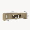 Fernsehschrank Lukkodso 150x40x40 cm Eicheoptik, mittelhell [en. casa] Bild 4