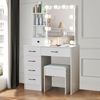 Schminktisch LED-Beleuchtung Spiegel Make-up Kosmetiktisch 3 Farben Bild 2
