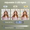 Schminktisch LED-Beleuchtung Spiegel Make-up Kosmetiktisch 3 Farben Bild 4