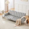 Flieks Schlafsofa klappbares Sofa mit Schlaffunktion, mit verstellbarer Rückenlehne und Armlehnen 2 Teile, Polstersofa Bettsofa mit Relaxfunktion Gästebett Liegesofa Samt Bild 1