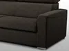 Schlafsofa 3-Sitzer Stoff VIZIR - Braun - Liegefläche: 140 cm - Matratzenhöhe: 14 cm Bild 5